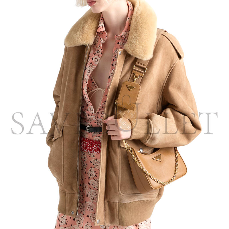 PRADA RE-EDITION 2005 SAFFIANO LEATHER BAG 1BH204 (22*18*6cm)